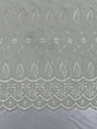 Ivory Medium Eyelet 80% Polyester 20% Cotton Fabric - Ivory, Medium Eyelet, 41"-42" Width