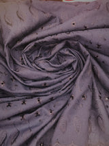 Navy Medium Eyelet 80% Polyester 20% Cotton Fabric - Navy, Small Eyelets, 41"-42" Width