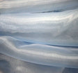 Mirror Organza 100 Percent Polyester Fabric - Blue Sheer Mirror Finish, 58/60" Width