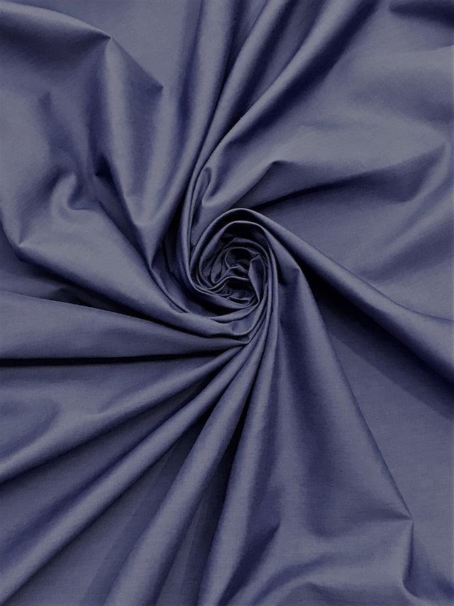 Navy Blue Poly Cotton Fabric - Navy Blue, Broadcloth/Polycotton, 59/60" Width (1 Yard)