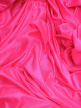 Low Stretch Neon Pink Polyester Fabric - Neon Pink, 108"-120" Width (1 Yard)