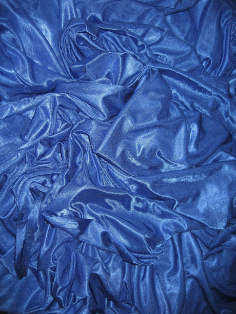 1 Yard Royal Blue Tricot Fabric Low Stretch Polyester For Aerial Use Crafts 108/120 Inch Wide
