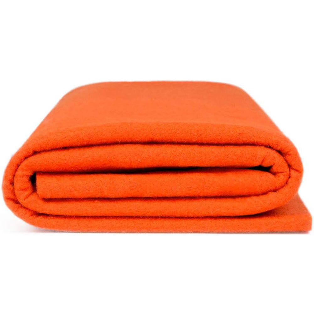 Orange Acrylic Felt Fabric Soft Durable 1.6mm Thick Craft DIY Arts Crafts Decorations Sewing 1 Yard