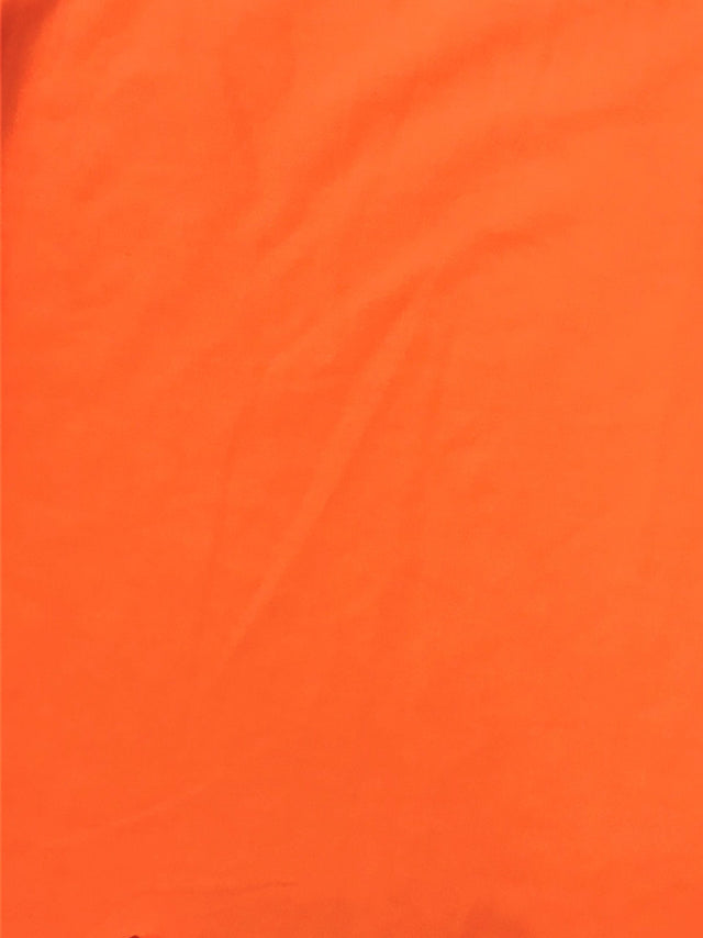 Orange Poly Cotton Broadcloth Fabric - Orange, 59/60" Width (1 Yard)