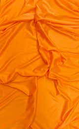 Stretch Lining Polyester Fabric - Orange, Matte Soft Lining, 60" Width (1 Yard)