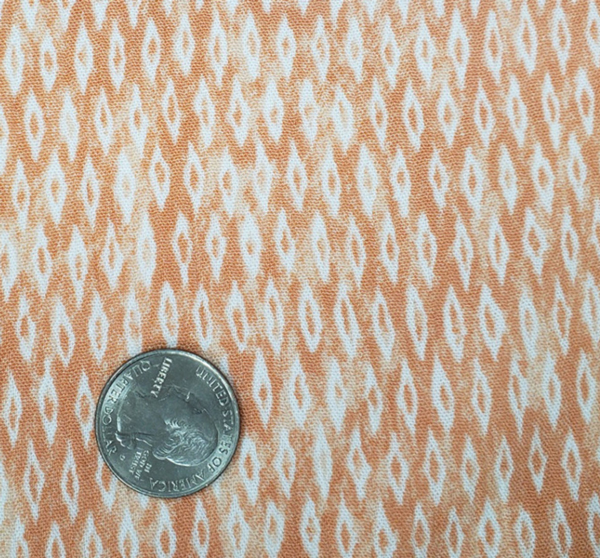 1 Yard Persimmon Rayon Crinkle Fabric 50/52" Wide Lightweight Crepon Textile for Fashion & Sewing Projects