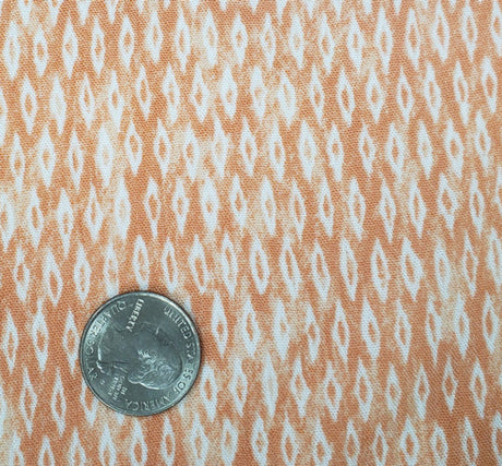 1 Yard Persimmon Rayon Crinkle Fabric 50/52" Wide Lightweight Crepon Textile for Fashion & Sewing Projects