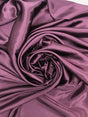 Plum Medium Satin Polyester Fabric - Plum, 58"-60" Width