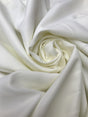 Poly Poplin Polyester Fabric - Ivory, 59/60" Width (1 Yard)