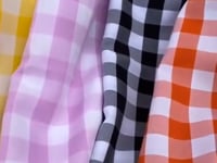 1 Yard 100% Polyester Checkered Gingham Fabric 60 Inch Width for Sewing Projects