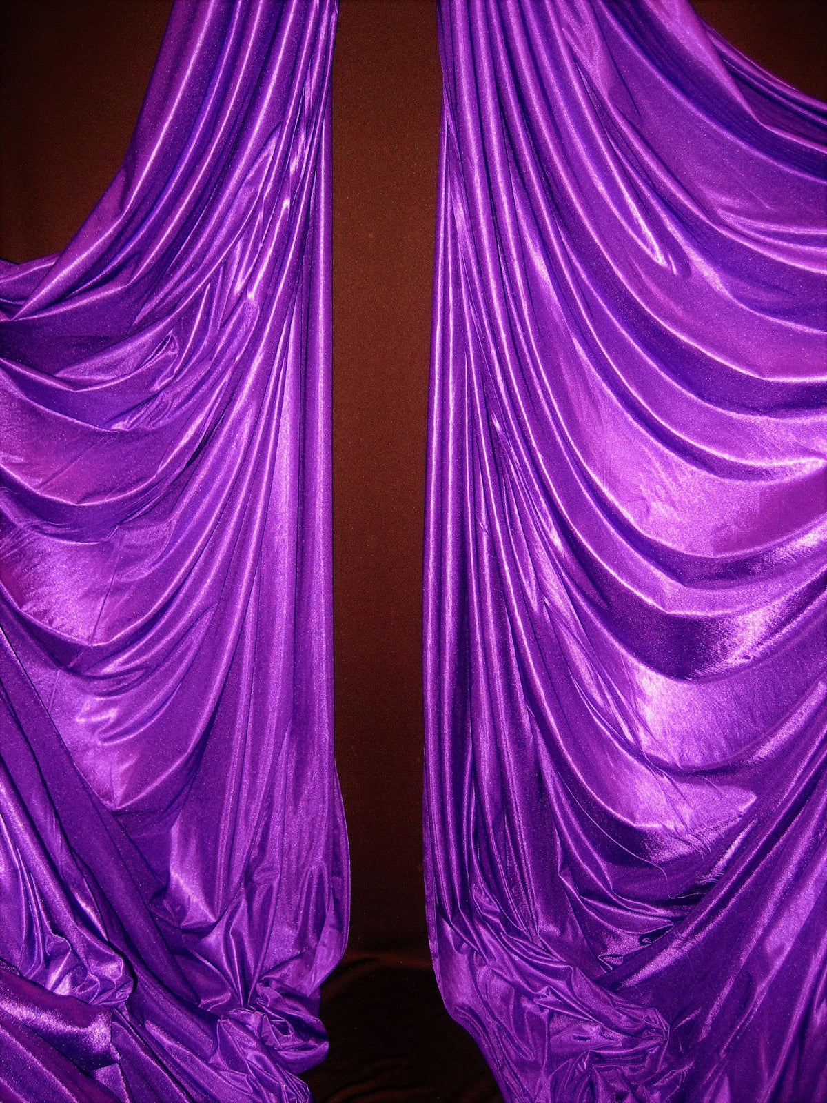 Low Stretch Purple Polyester Fabric - Purple, 108"-120" Width (1 Yard)