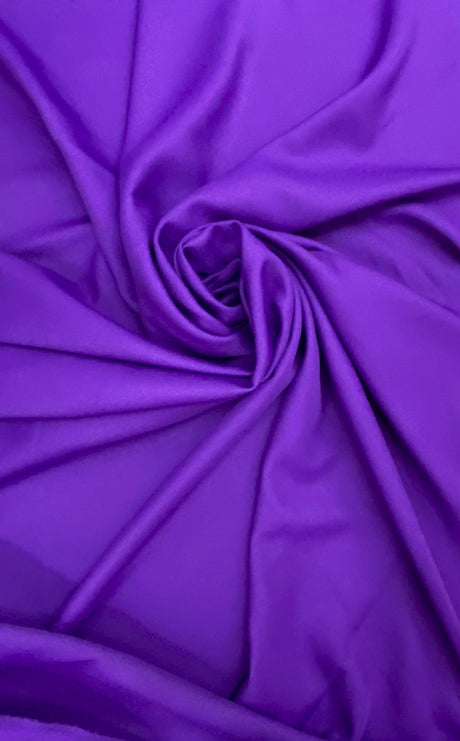 Gabardine Purple Polyester Gabardine Fabric - Purple, 59/60" Width