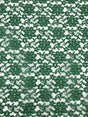 Forrest Green Rachelle Lace Polyester Fabric - Sheer Floral Lace, 58/60" Wide (1 Yard)