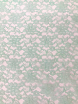 Mint Rachelle Lace Polyester Fabric - Sheer Floral Lace, Mint, 58/60" Wide (1 Yard)