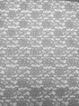 Silver Rachelle Lace Polyester Fabric - Sheer Floral Lace, Silver, 58/60" Wide