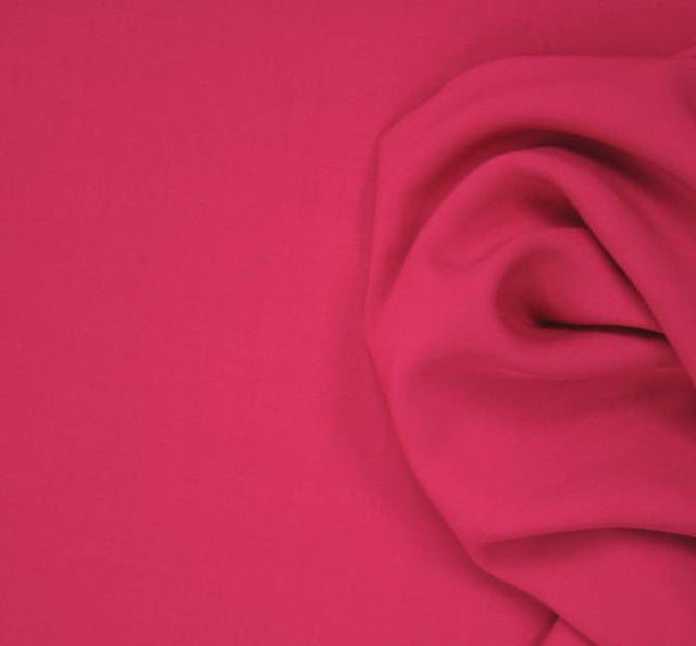 Rayon Challis 100 Percent Rayon Fabric - Hot Pink, 57/58" Width (1 Yard)