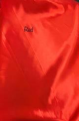Red Bridal Satin Polyester Fabric - Red, Sheen, 58"-60" Width (1 Yard)
