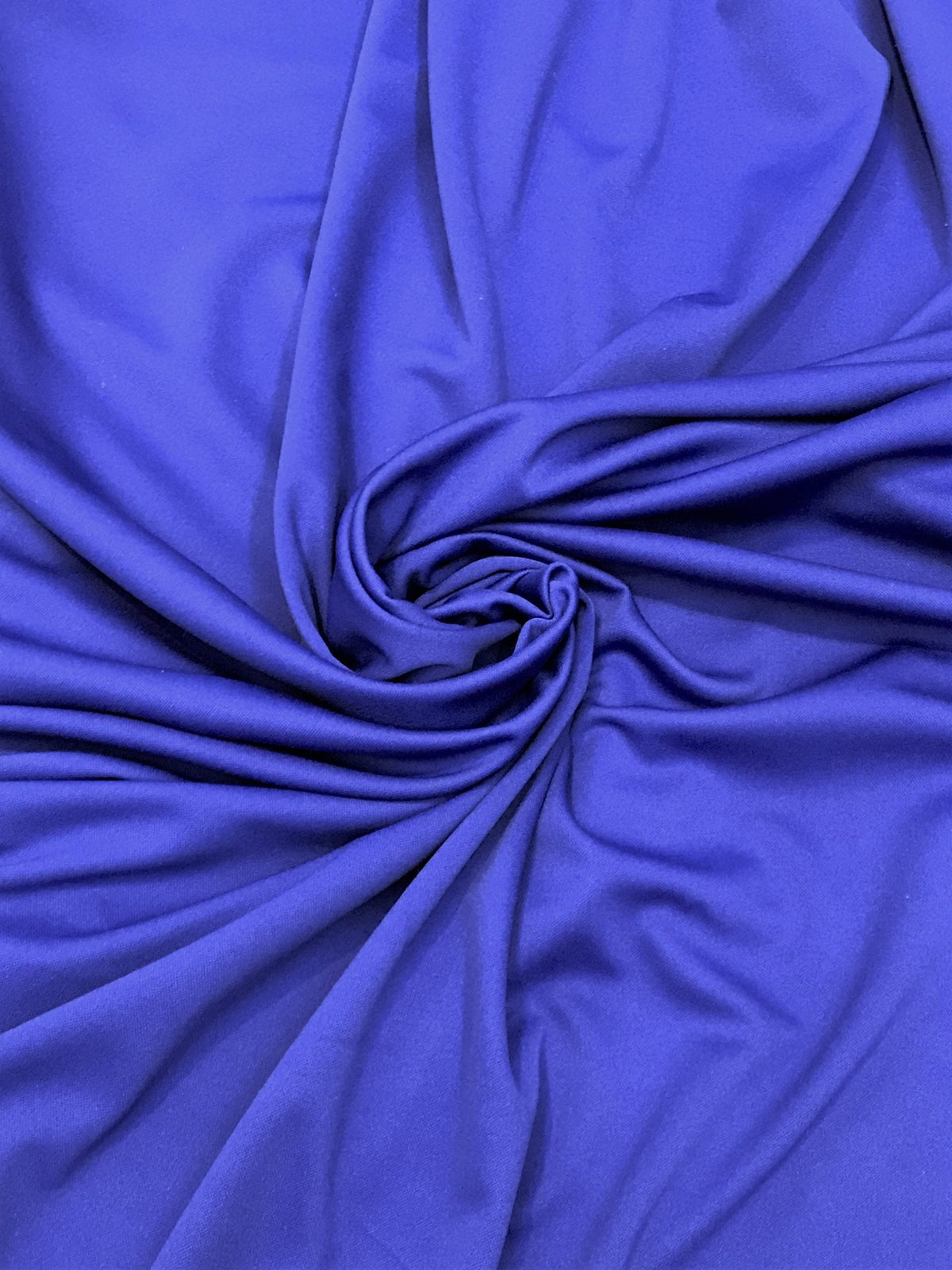 Royal Blue Scuba Polyester Fabric - Royal Blue, Knit, 59"-60" Width