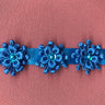 1 Yard Beaded 3D Guipure Floral Lace Trimming on Ribbon | 1" Wide | Elegant Trim for Bridal, Formal & Dancewear