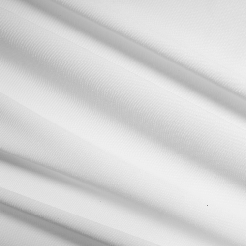 1 Yard White Dri Fit Fabric Moisture Wicking Antimicrobial Athletic Knit Lightweight & Breathable