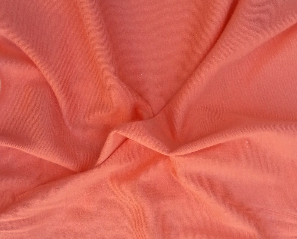 1 Yard Melon Organic Cotton Blend Jersey Knit Fabric for Babywear, Tops, Summer Dresses, Projects