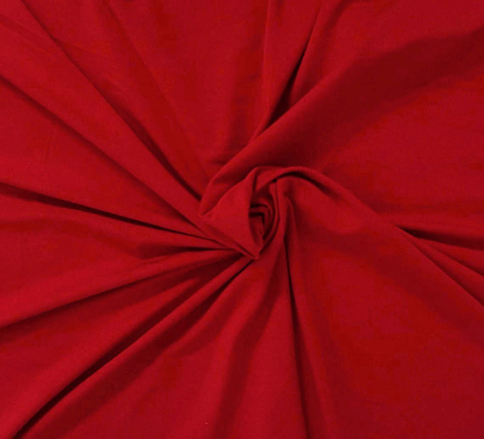 1 Yard Wine Tencel Spandex Jersey Fabric Soft Stretchy Breathable Material