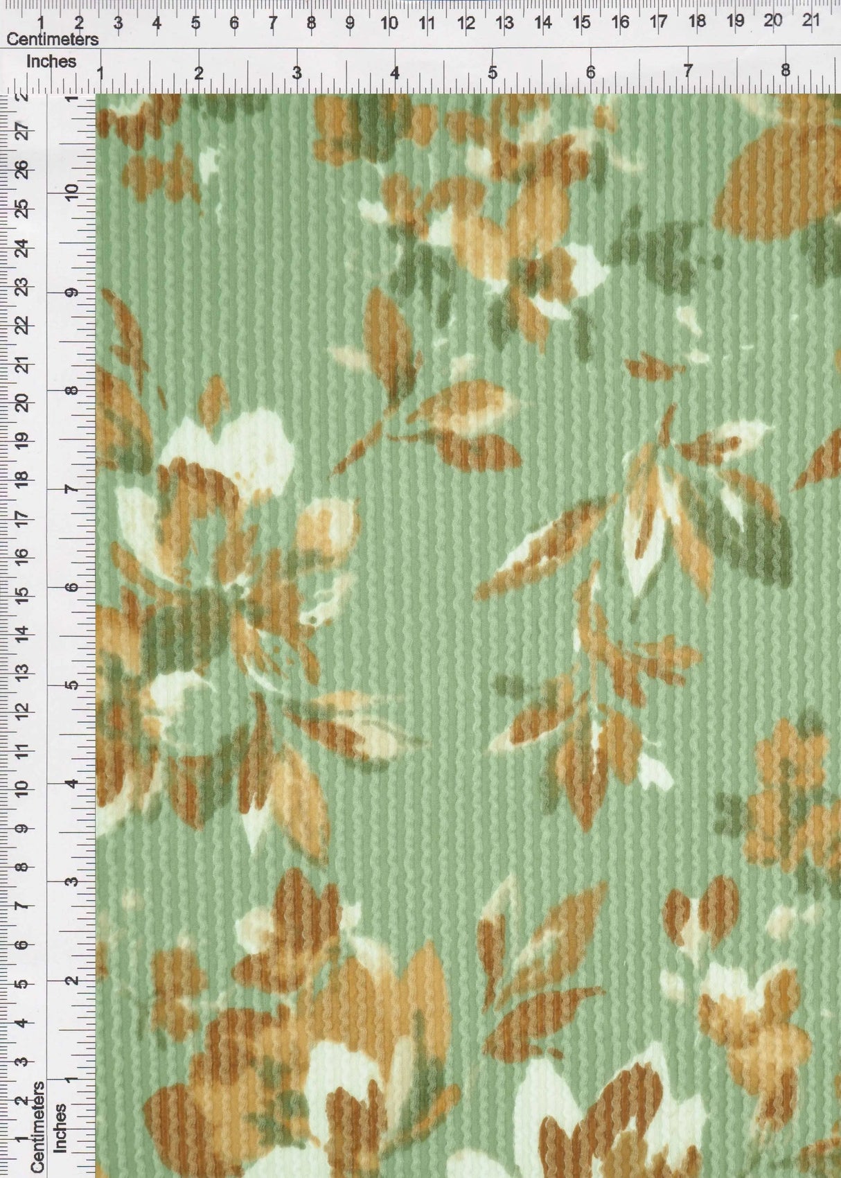 1 Yard Cozy Floral Double Knit Fabric Polyester Rayon Spandex Blend 56/57 Inch Medium Weight Stretch