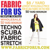 Techno Scuba Fabric - 95% Poly 5% Spandex, 16 Color Set B, 58"/60" Width (50 Yards)
