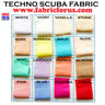 Techno Scuba Polyester Spandex Fabric - 16 Color Set A, 58"/60" Wide