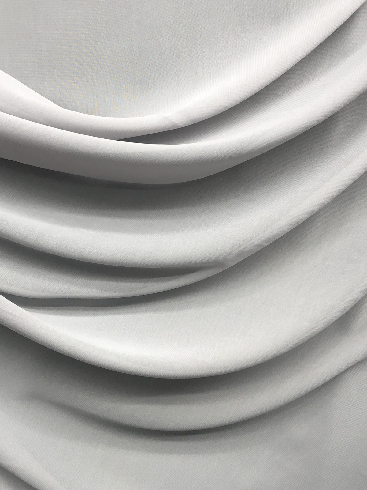 Silver Chiffon Polyester Fabric - Silver, Sheer, 59"-60" Width (1 Yard)
