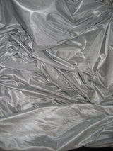 Low Stretch Silver Polyester Fabric - Silver, 108"-120" Width (1 Yard)