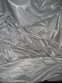 Low Stretch Silver Polyester Fabric - Silver, 108"-120" Width (1 Yard)