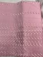 Single Border Eyelet Pink Polyester Cotton Fabric - Pink Eyelet Border, 43/44" Width (1 Yard)