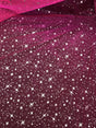 Neon Pink/Silver Stars Polyester Organza Fabric - Metallic Silver Foil Star Print, 58/60" Width