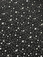 Pink/Silver Stars Polyester Organza Fabric - Metallic Silver Foil Star Print, Pink/Silver, 58/60" Width