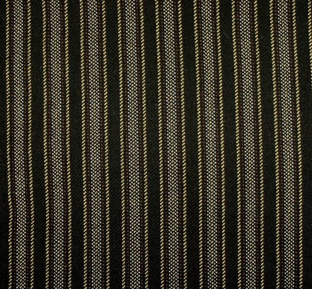 Stretch Stripe Poly/Rayon/Spandex Fabric - Black Stripe, 44/45" Width