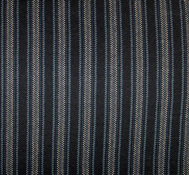Stretch Stripe Poly/Rayon/Spx D#8173 Navy Fabric - Navy Stripe, 44/45" Width