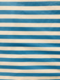 Turquoise White Polyester Cotton Fabric - Turquoise White Horizontal Stripes, 59/60" Width (1 Yard)
