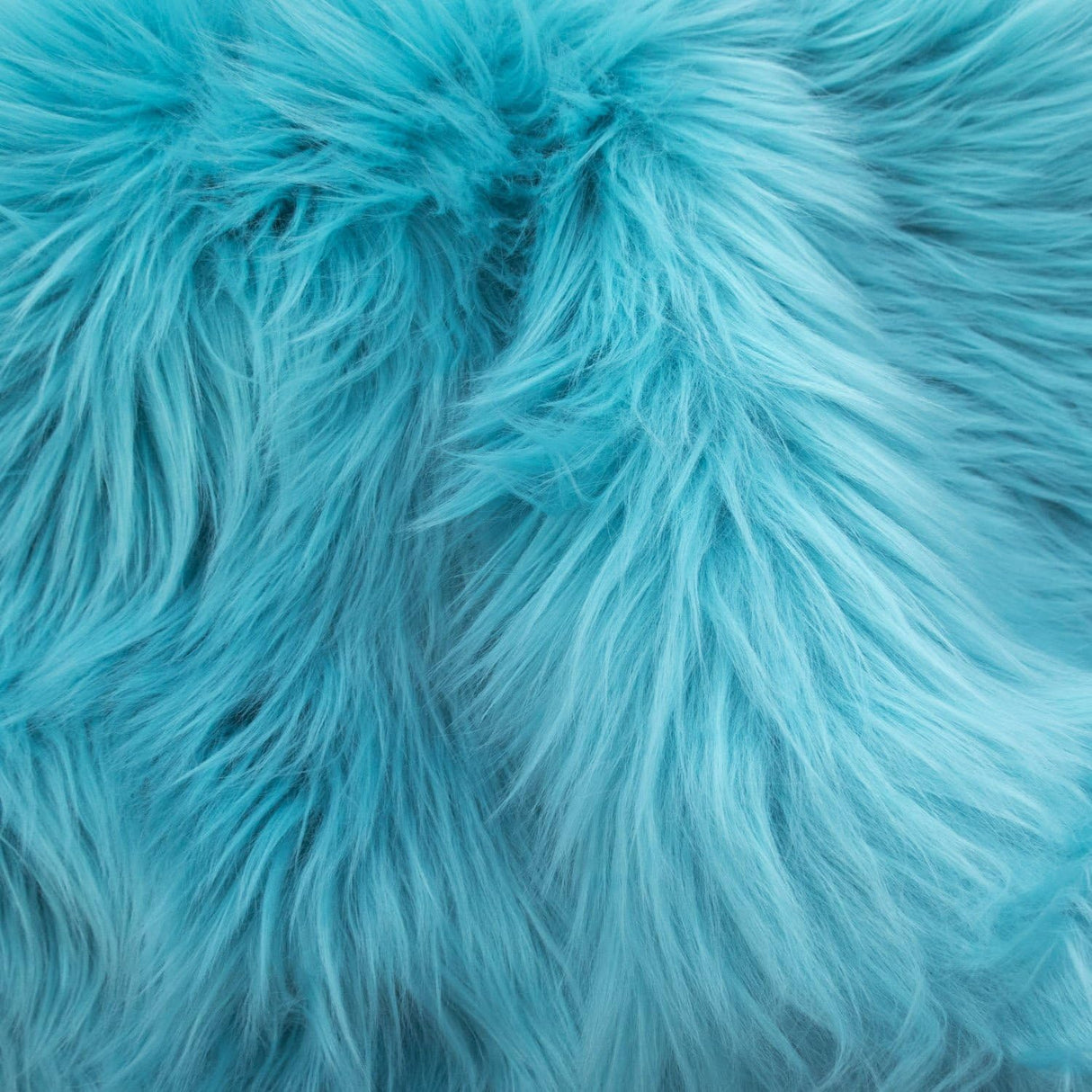 Turquoise Faux Fur Fabric 1 Yard Luxury Shaggy Soft Decorative Craft Upholstery Home Décor