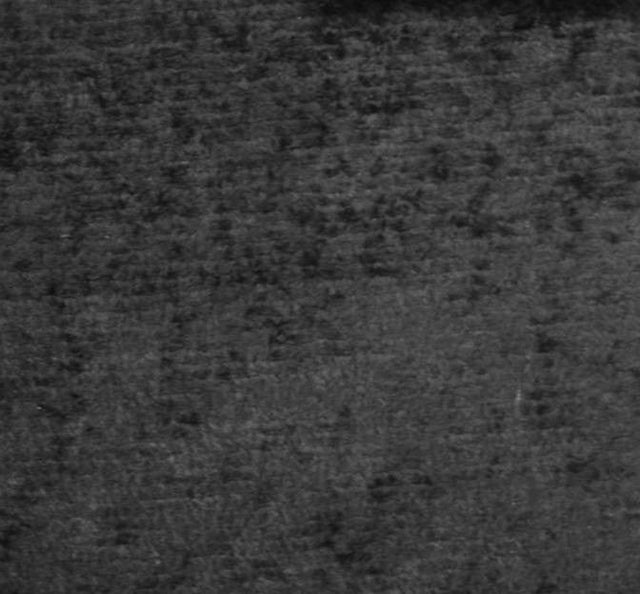 Velour Chenille Black 100 Percent Polyester Fabric - Black, 58/60" Width