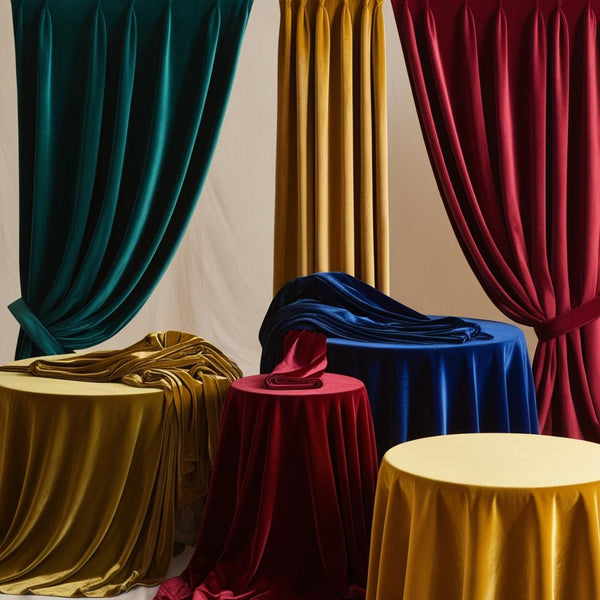 1 Yard Luxe Velvet Upholstery & Curtain Fabric for Home & Apparel 56" Wide