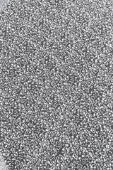 BPS Mesh Lace White Polyester Fabric - White Beads, Pearls, Sequins Mesh, 60" Width (1 Yard)