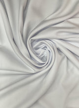 Gabardine Polyester Gabardine Fabric - White, 59/60" Width (1 Yard)