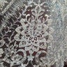 1 Yard Gold Beaded & Sequined Embroidered Lace Fabric on Polyester Mesh, 52" Width,