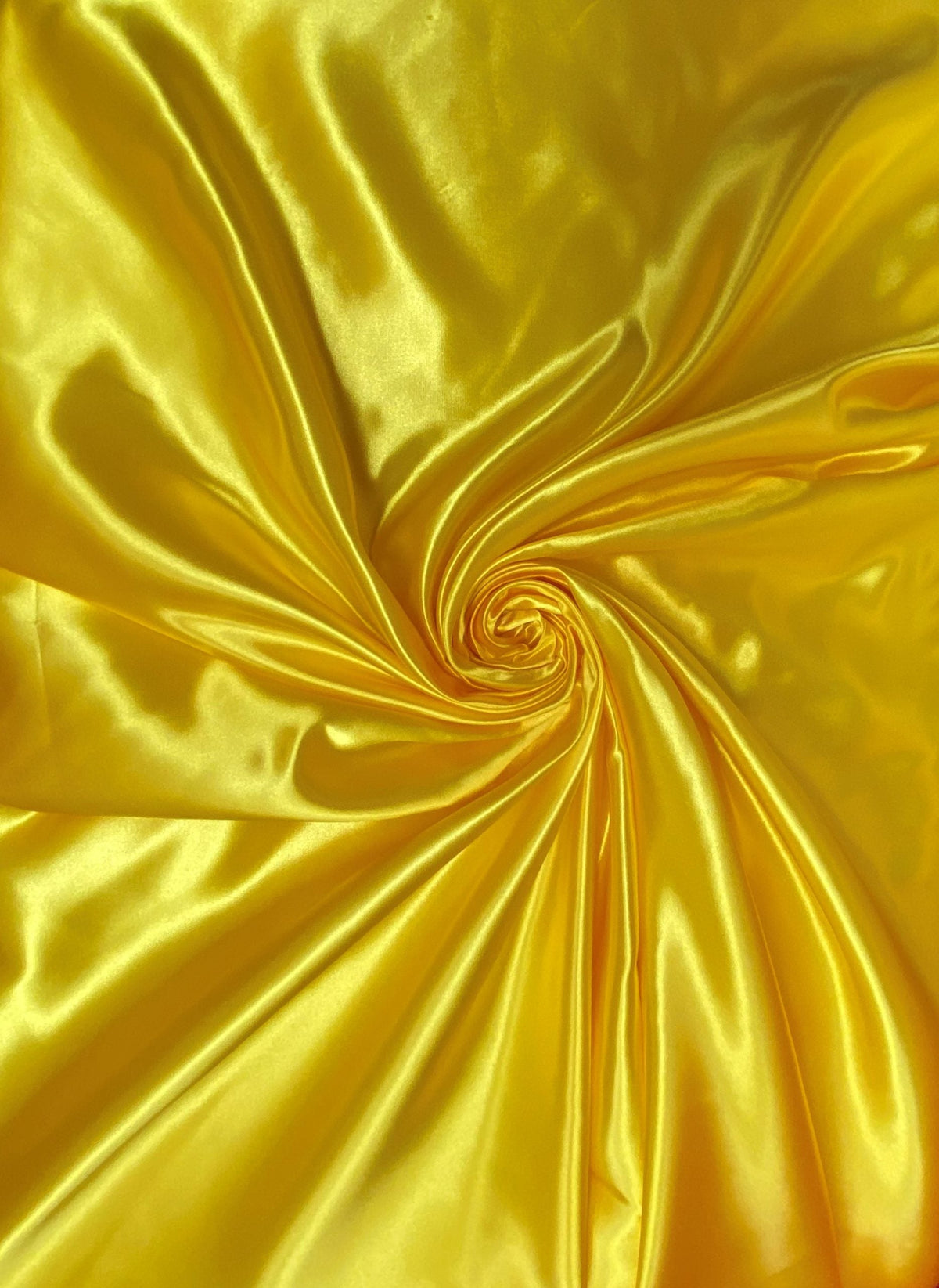 Yellow Bridal Satin Fabric - Yellow, Sheen, 58"-60" Width (1 Yard)