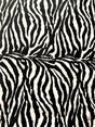 Black/White Zebra Poly Cotton Fabric - Black/White Zebra Print, 59/60" Width (1 Yard)